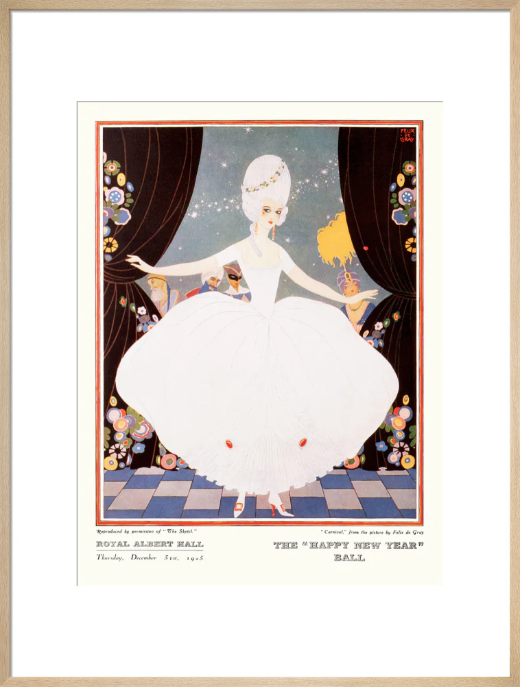The Sphere and Tatler Ball 'The Happy New Year' Ball' Art Print - Image 41