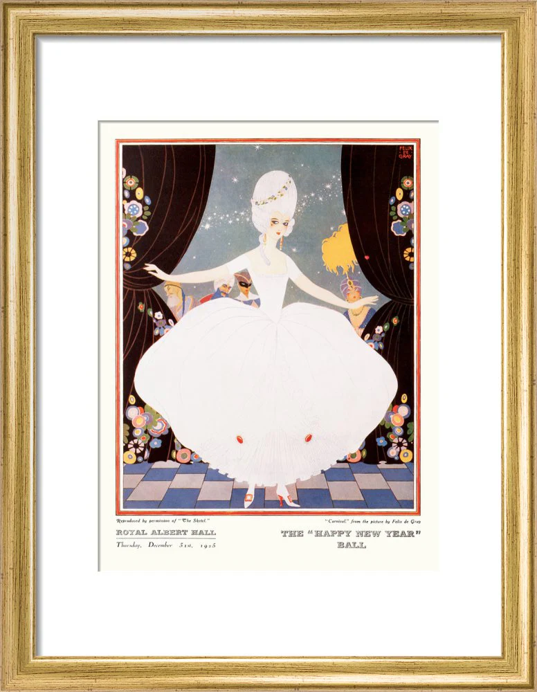 The Sphere and Tatler Ball 'The Happy New Year' Ball' Art Print - Image 6