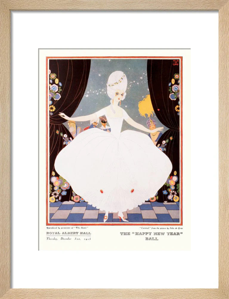 The Sphere and Tatler Ball 'The Happy New Year' Ball' Art Print - Image 7
