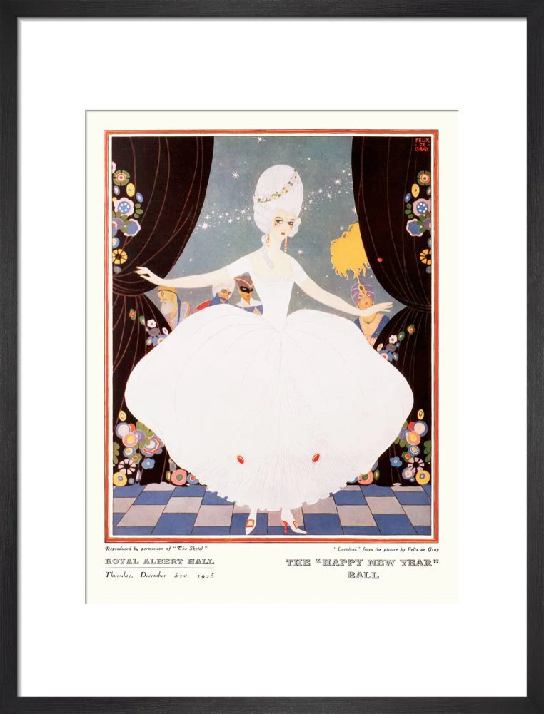 The Sphere and Tatler Ball 'The Happy New Year' Ball' Art Print - Image 9