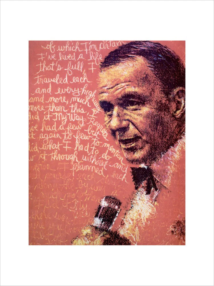 Frank Sinatra 1975 Programme Art Print - Image 3