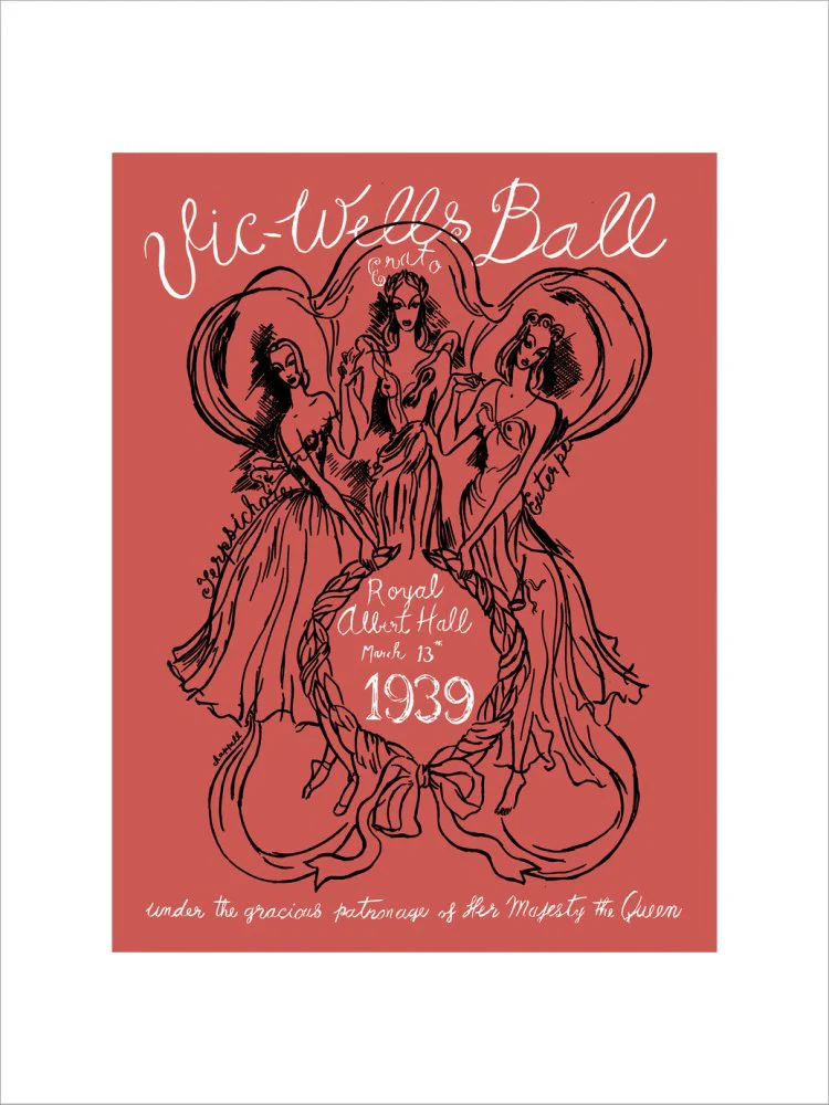 Vic-Wells Ball Art Print - Image 37