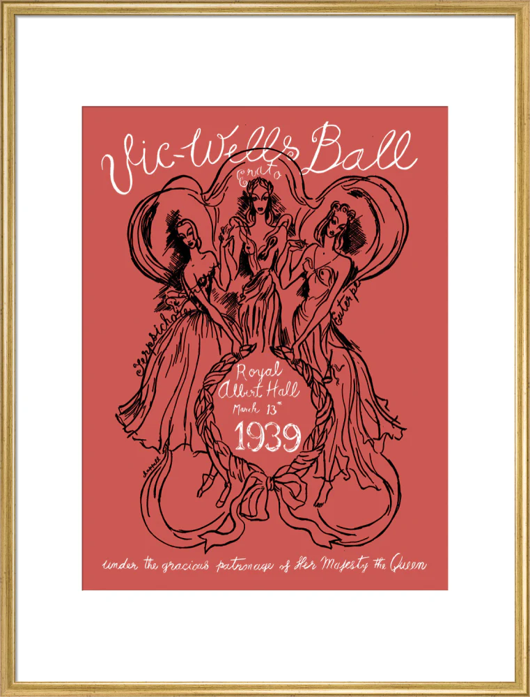 Vic-Wells Ball Art Print - Image 40