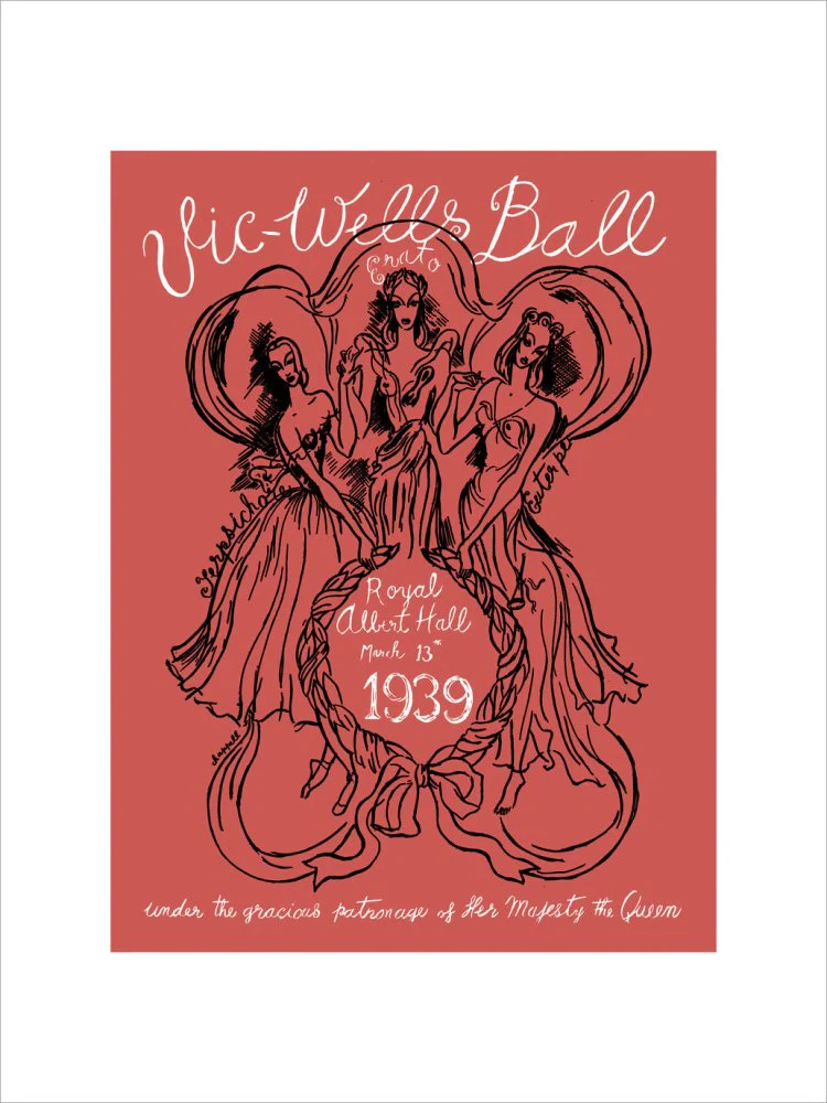 Vic-Wells Ball Art Print - Image 8