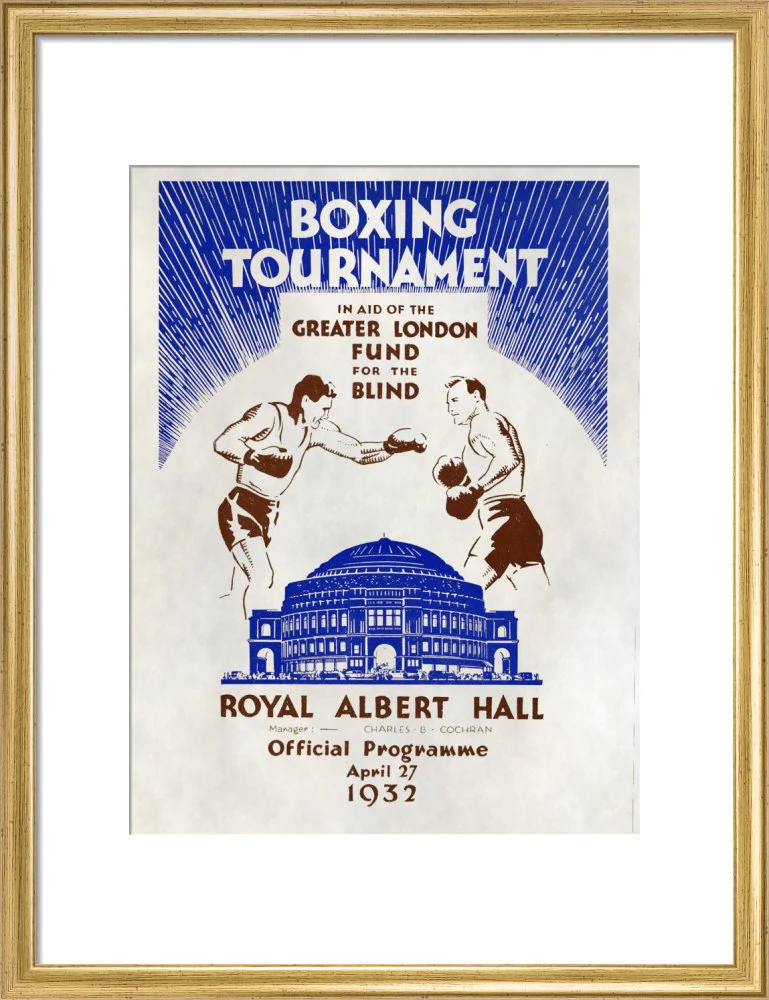 Boxing Tournament in aid of the Greater London Fund for the Blind Art Print - Image 11