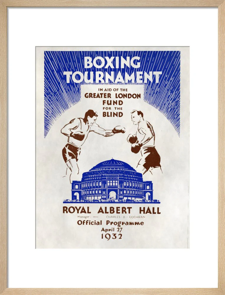 Boxing Tournament in aid of the Greater London Fund for the Blind Art Print - Image 12