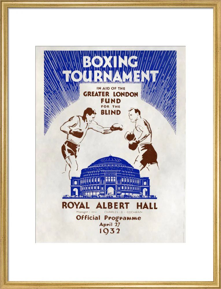 Boxing Tournament in aid of the Greater London Fund for the Blind Art Print - Image 16