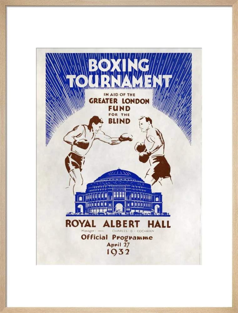 Boxing Tournament in aid of the Greater London Fund for the Blind Art Print - Image 17