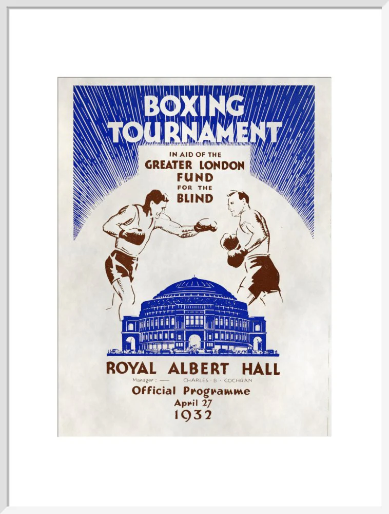 Boxing Tournament in aid of the Greater London Fund for the Blind Art Print - Image 20