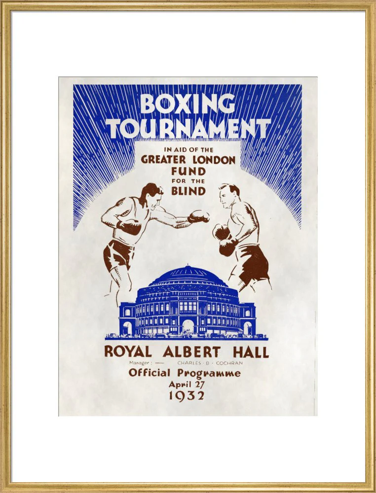 Boxing Tournament in aid of the Greater London Fund for the Blind Art Print - Image 21