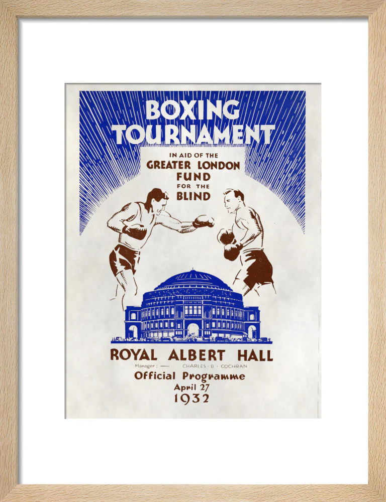 Boxing Tournament in aid of the Greater London Fund for the Blind Art Print - Image 26