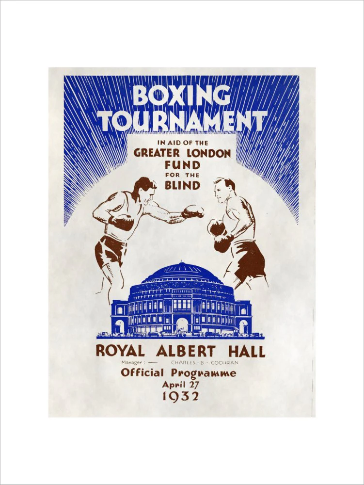 Boxing Tournament in aid of the Greater London Fund for the Blind Art Print - Image 27