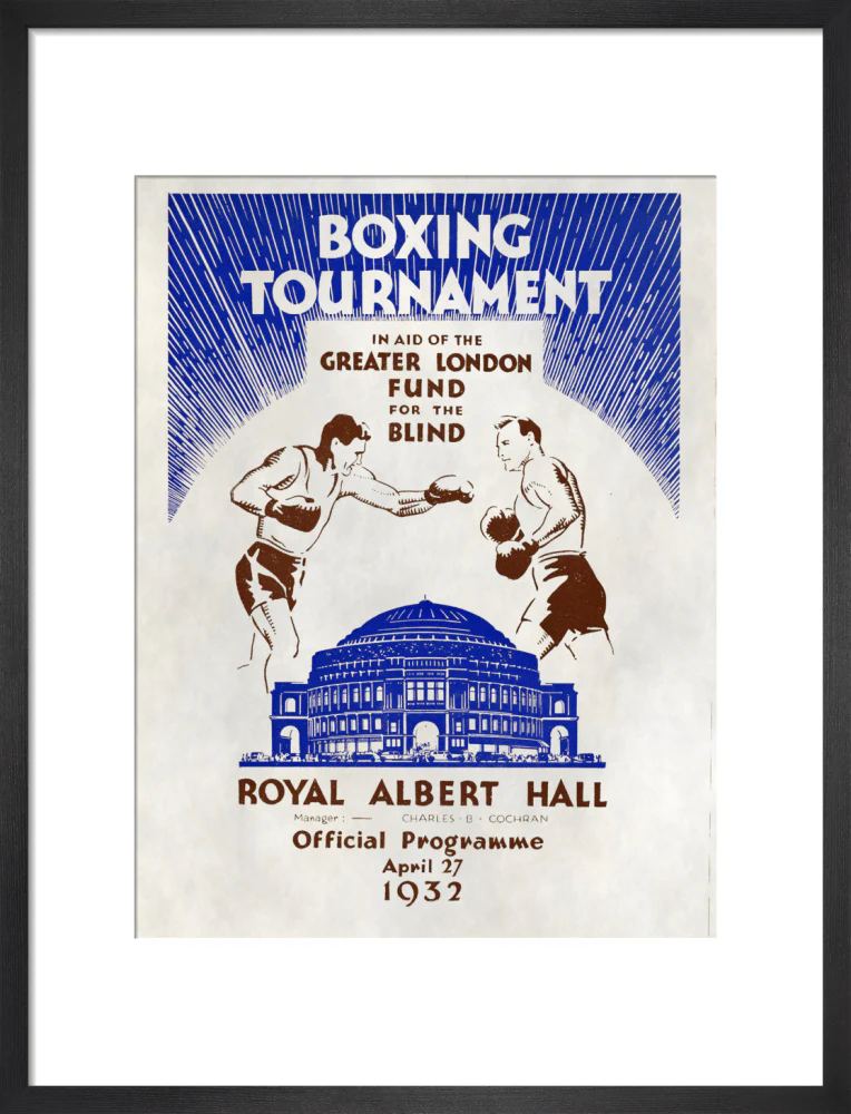 Boxing Tournament in aid of the Greater London Fund for the Blind Art Print - Image 28