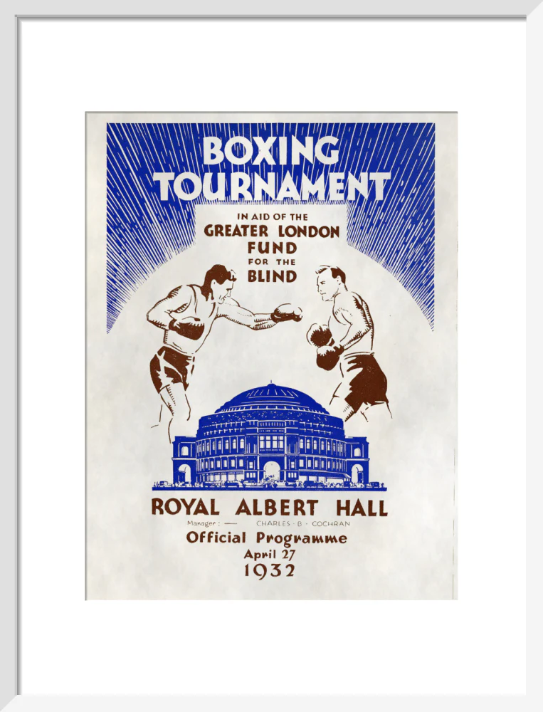 Boxing Tournament in aid of the Greater London Fund for the Blind Art Print - Image 29