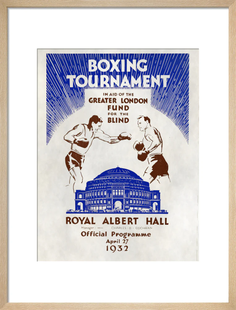 Boxing Tournament in aid of the Greater London Fund for the Blind Art Print - Image 31