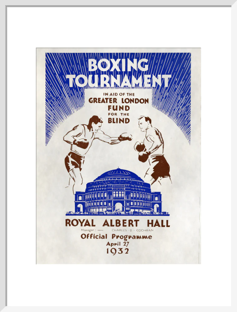 Boxing Tournament in aid of the Greater London Fund for the Blind Art Print - Image 34