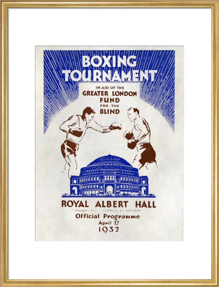 Boxing Tournament in aid of the Greater London Fund for the Blind Art Print - Image 35