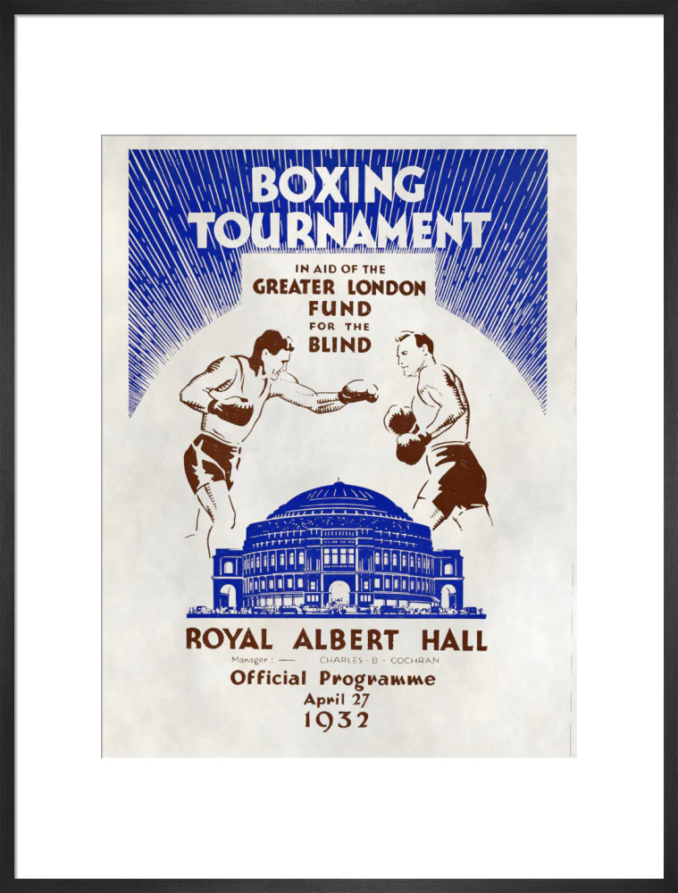 Boxing Tournament in aid of the Greater London Fund for the Blind Art Print - Image 38