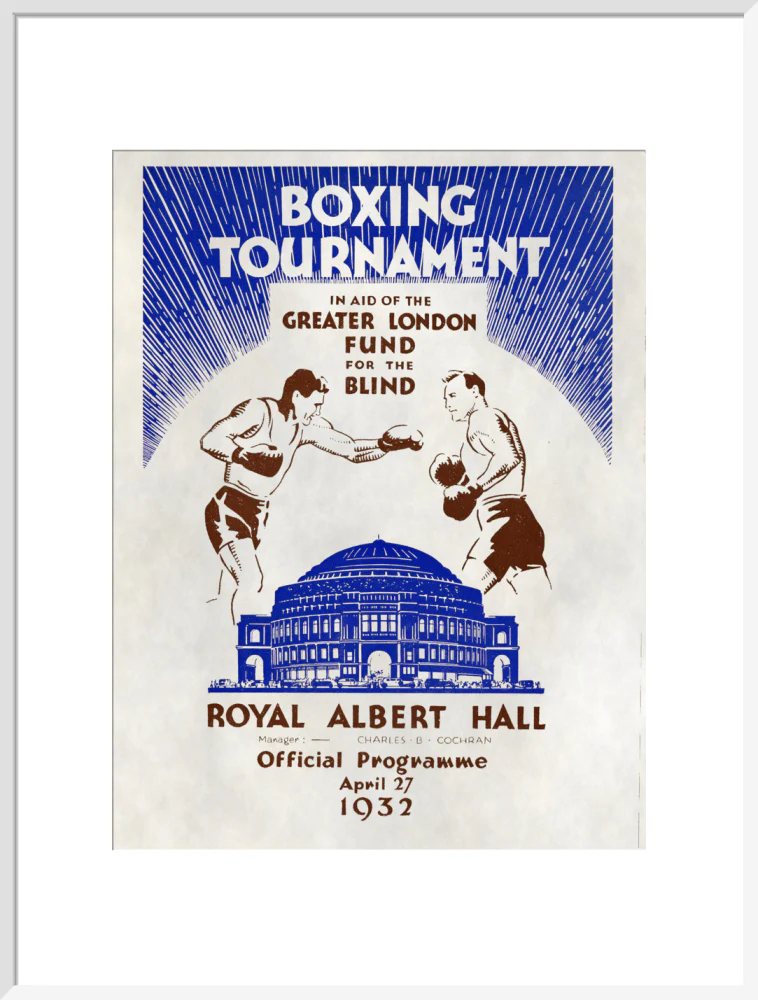 Boxing Tournament in aid of the Greater London Fund for the Blind Art Print - Image 39