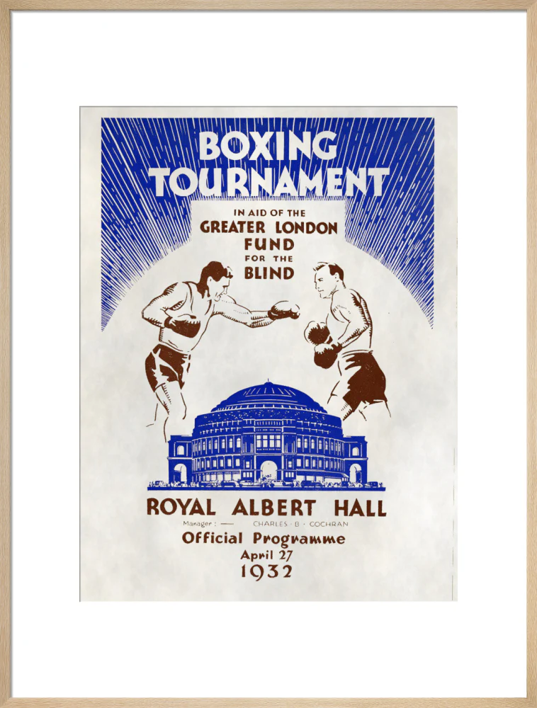 Boxing Tournament in aid of the Greater London Fund for the Blind Art Print - Image 41