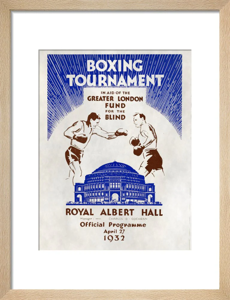 Boxing Tournament in aid of the Greater London Fund for the Blind Art Print - Image 7