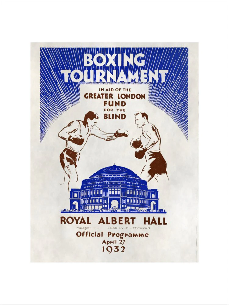 Boxing Tournament in aid of the Greater London Fund for the Blind Art Print - Image 8