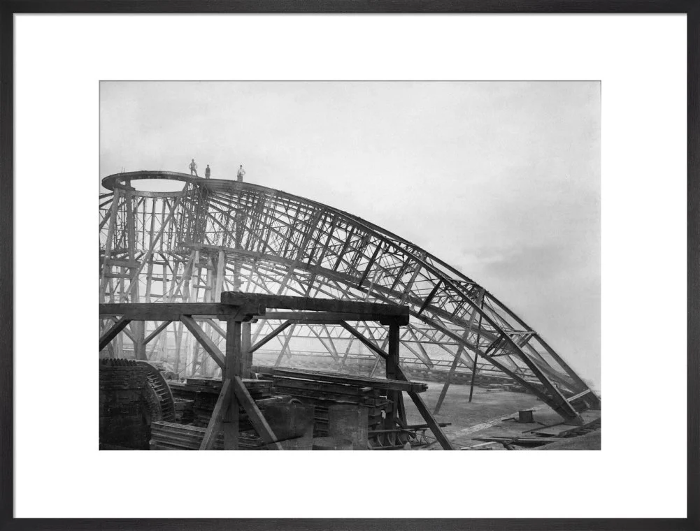Black and White Construction of the Royal Albert Hall Art Print - Image 14