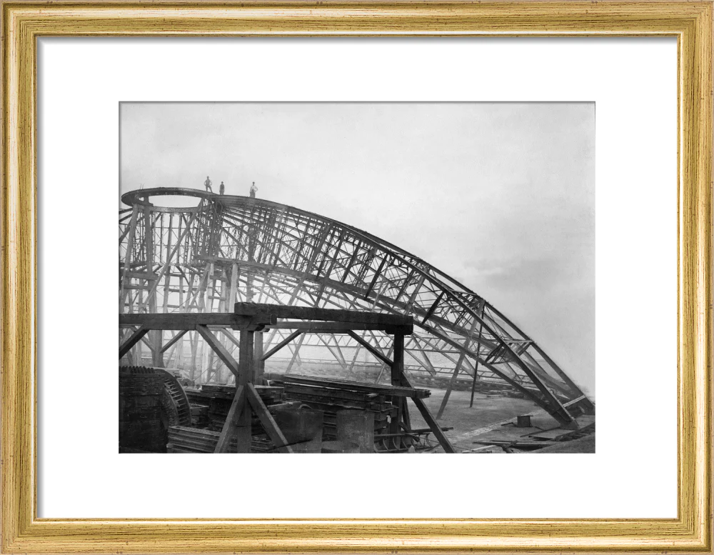 Black and White Construction of the Royal Albert Hall Art Print - Image 25