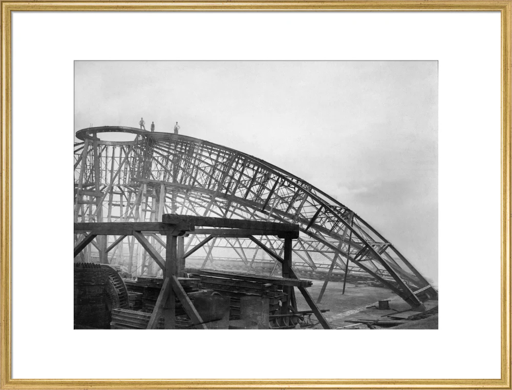 Black and White Construction of the Royal Albert Hall Art Print - Image 40