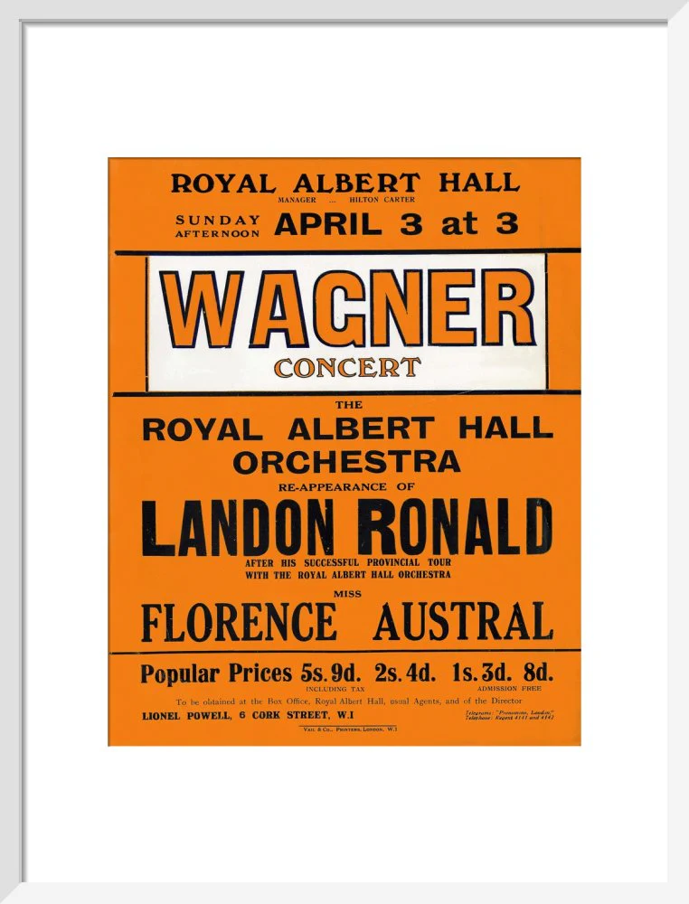 Wagner's Special Sunday Concert (1920-1921 Season) Art Print - Image 10