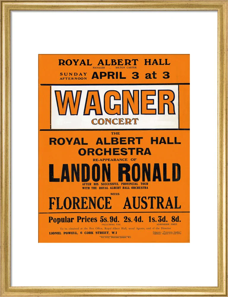 Wagner's Special Sunday Concert (1920-1921 Season) Art Print - Image 11