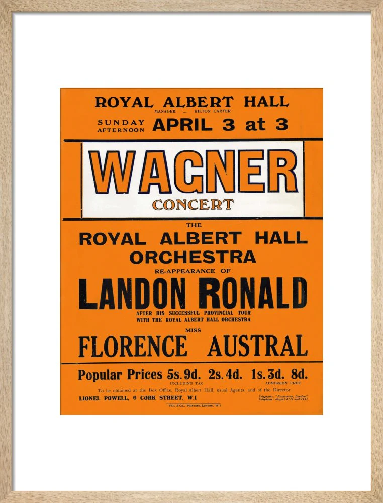 Wagner's Special Sunday Concert (1920-1921 Season) Art Print - Image 12