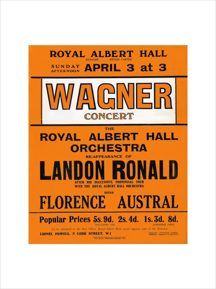 Wagner's Special Sunday Concert (1920-1921 Season) Art Print - Image 13