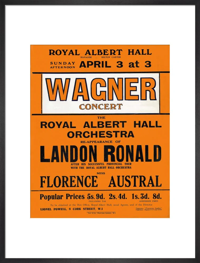 Wagner's Special Sunday Concert (1920-1921 Season) Art Print - Image 14