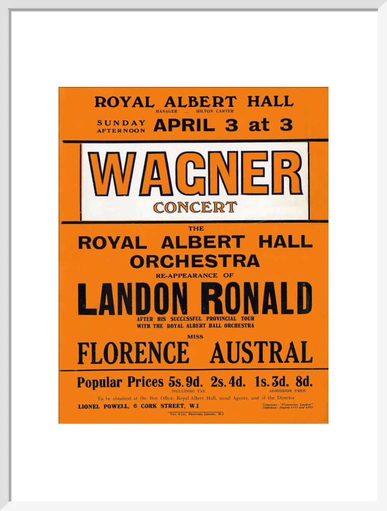 Wagner's Special Sunday Concert (1920-1921 Season) Art Print - Image 15