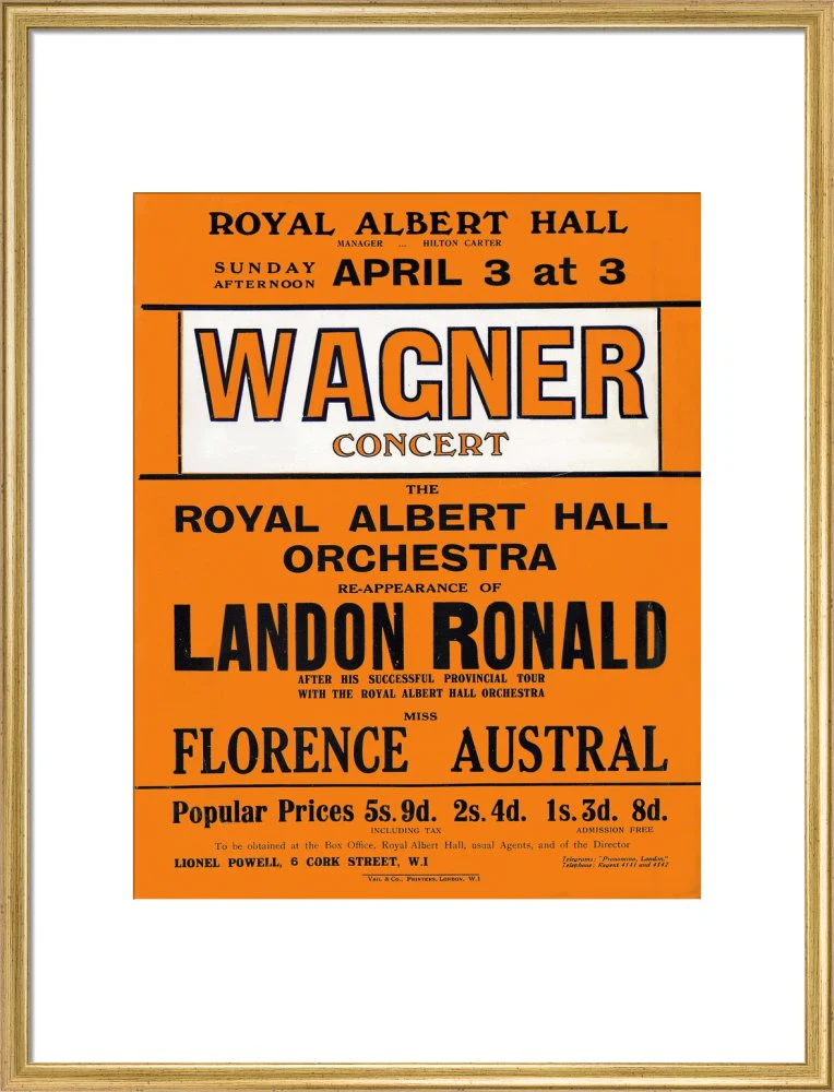 Wagner's Special Sunday Concert (1920-1921 Season) Art Print - Image 16