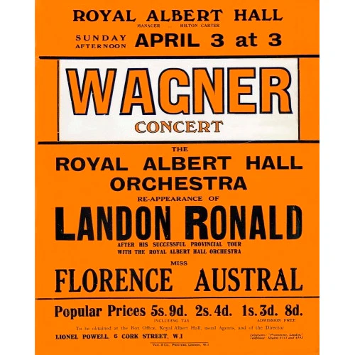 Wagner's Special Sunday Concert (1920-1921 Season) Art Print - Image 2