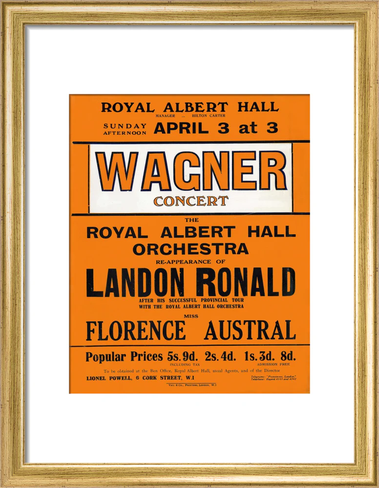 Wagner's Special Sunday Concert (1920-1921 Season) Art Print - Image 25