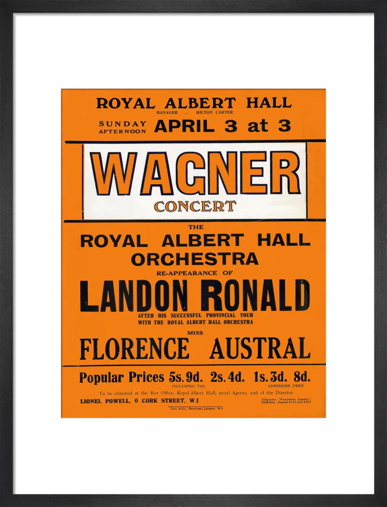 Wagner's Special Sunday Concert (1920-1921 Season) Art Print - Image 28