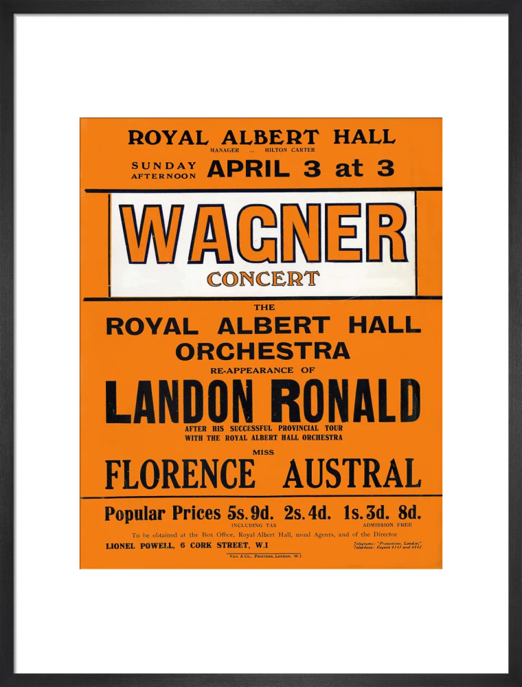 Wagner's Special Sunday Concert (1920-1921 Season) Art Print - Image 33