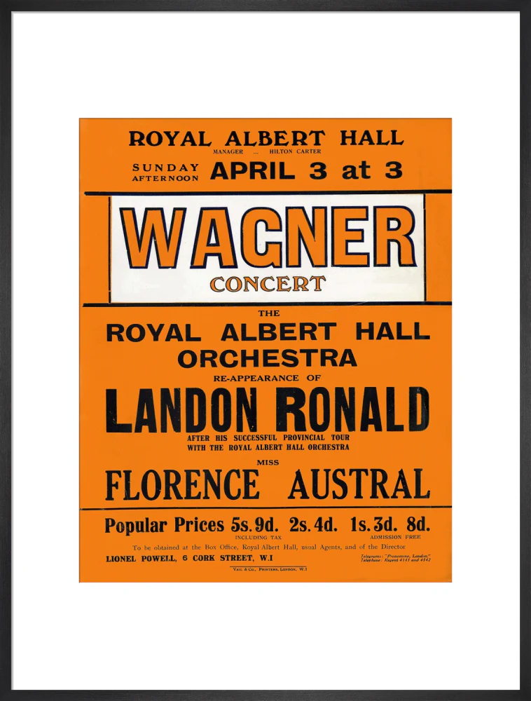 Wagner's Special Sunday Concert (1920-1921 Season) Art Print - Image 38