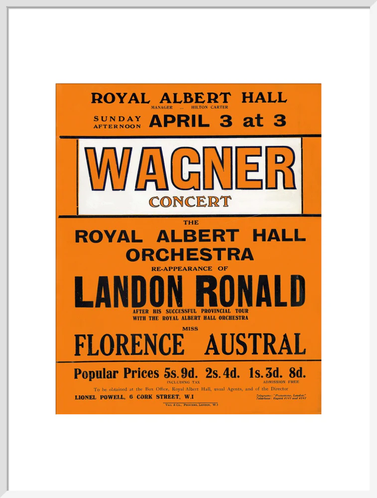 Wagner's Special Sunday Concert (1920-1921 Season) Art Print - Image 39