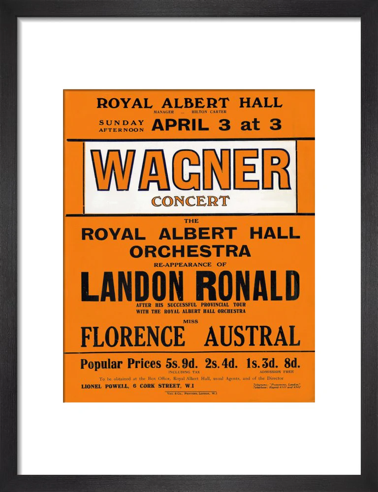 Wagner's Special Sunday Concert (1920-1921 Season) Art Print - Image 4