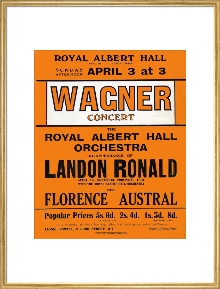 Wagner's Special Sunday Concert (1920-1921 Season) Art Print - Image 40