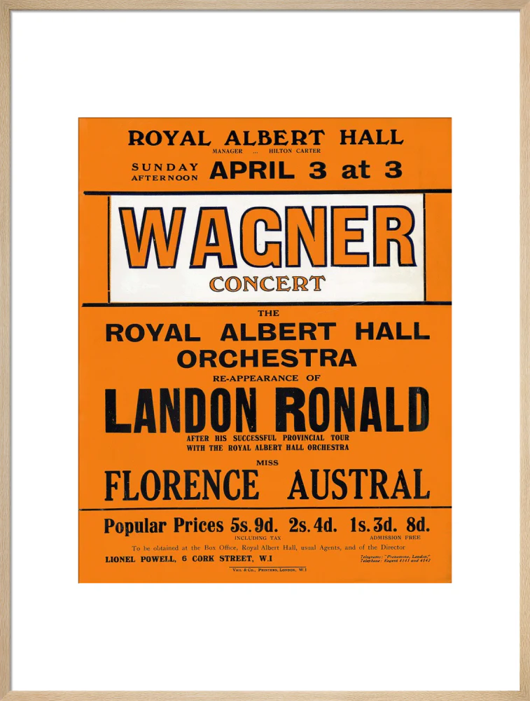 Wagner's Special Sunday Concert (1920-1921 Season) Art Print - Image 41