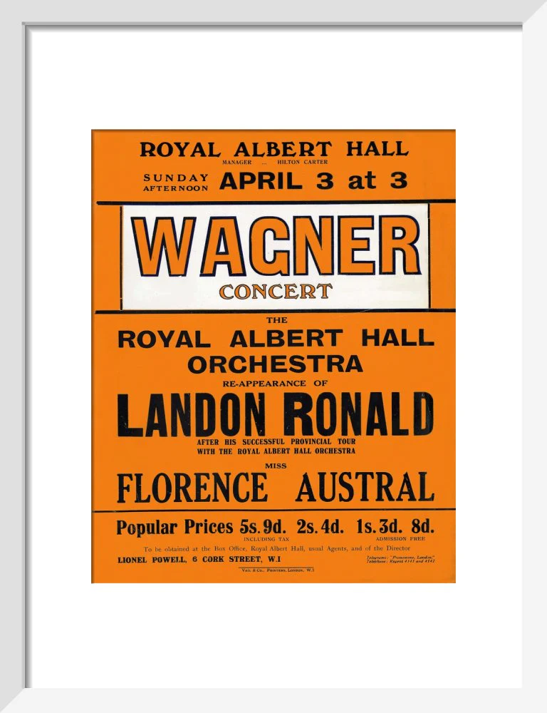 Wagner's Special Sunday Concert (1920-1921 Season) Art Print - Image 5