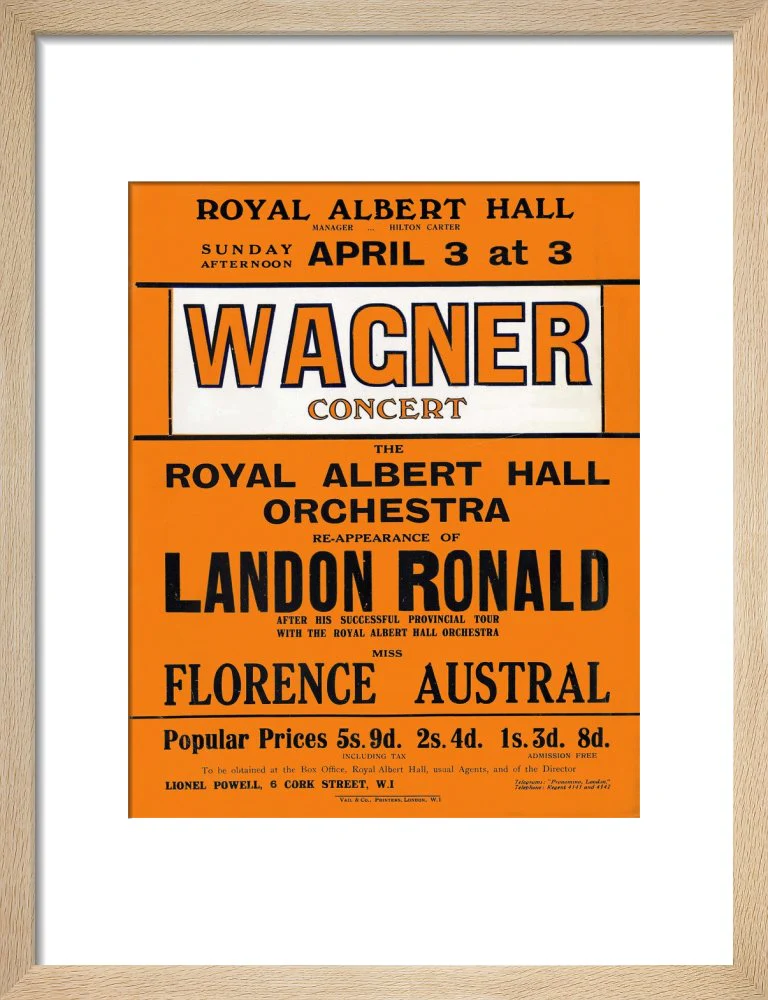 Wagner's Special Sunday Concert (1920-1921 Season) Art Print - Image 7