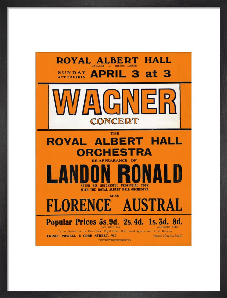Wagner's Special Sunday Concert (1920-1921 Season) Art Print - Image 9