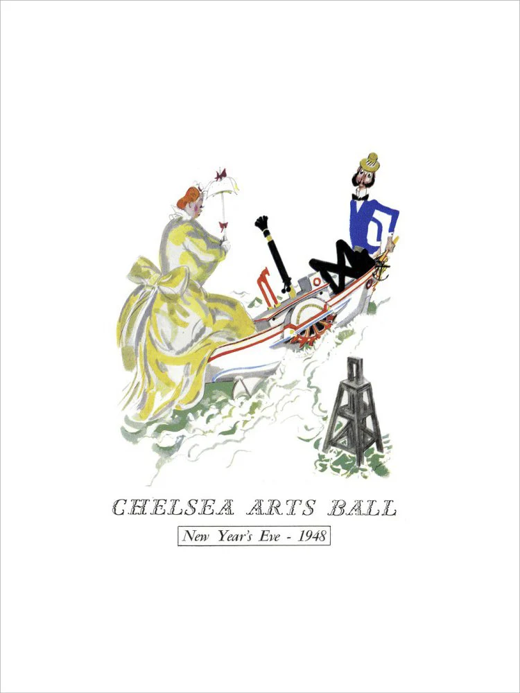 The Chelsea Arts Club Annual Ball 'London River' Art Print - Image 18