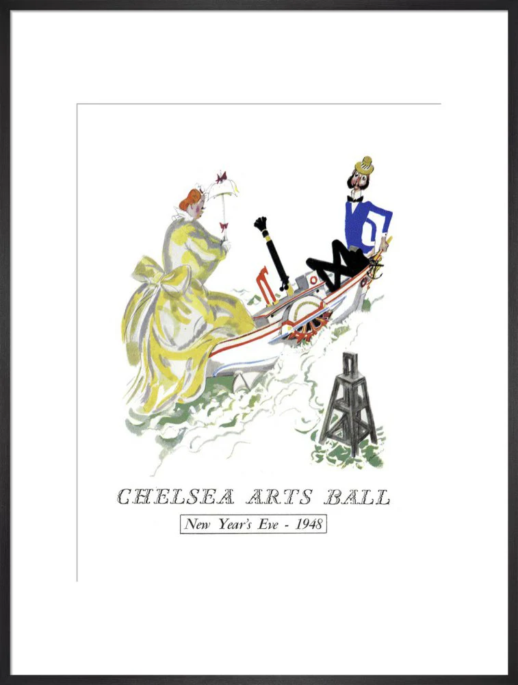 The Chelsea Arts Club Annual Ball 'London River' Art Print - Image 19